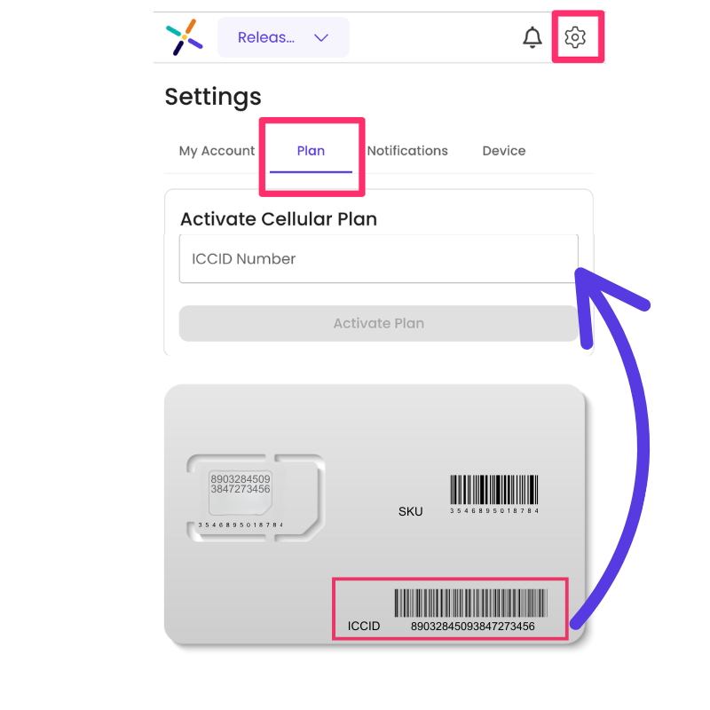 Activate PW wireless SIM