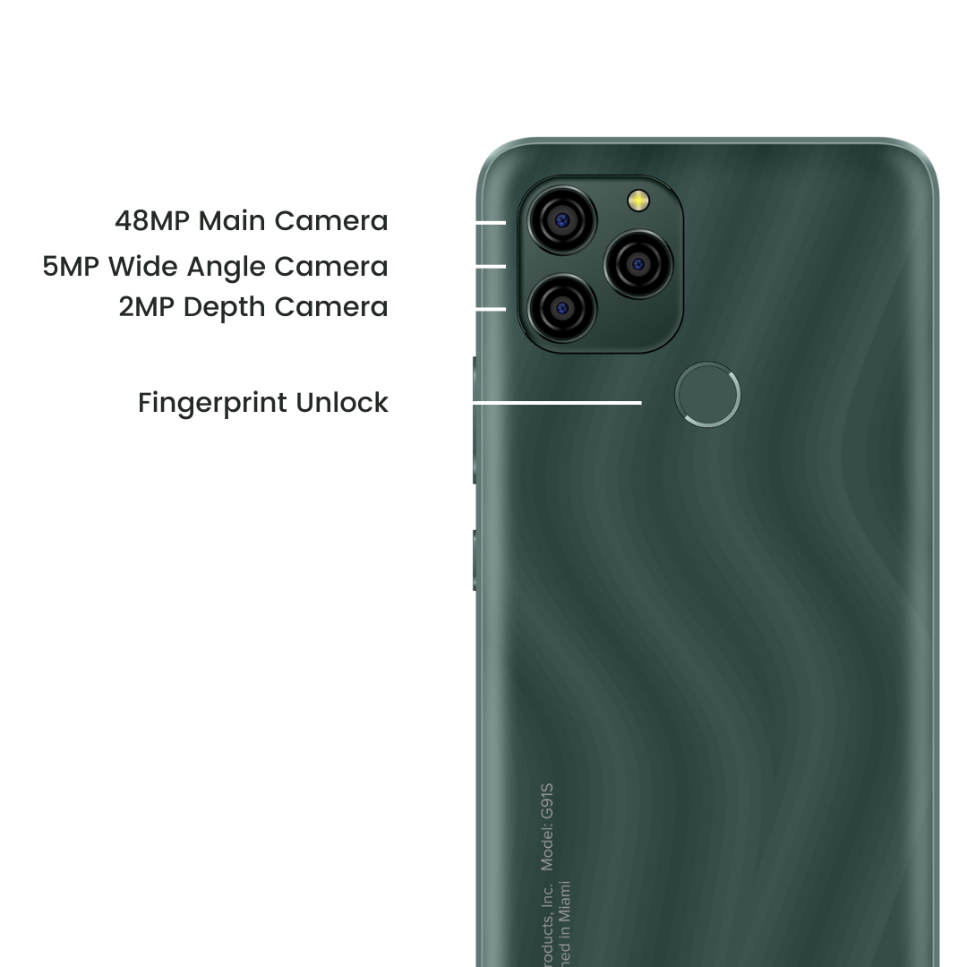 BLU G91s_Green_Camera detail