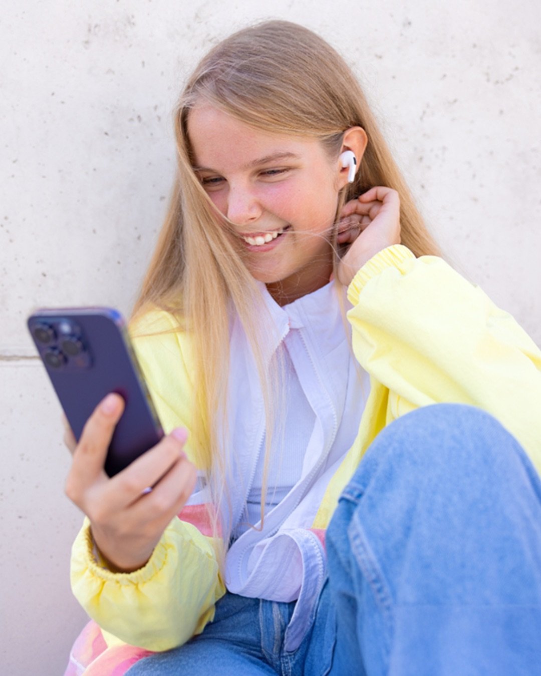 Girl on video call