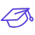 Grad hat icon