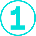 Number 1 icon blue_500