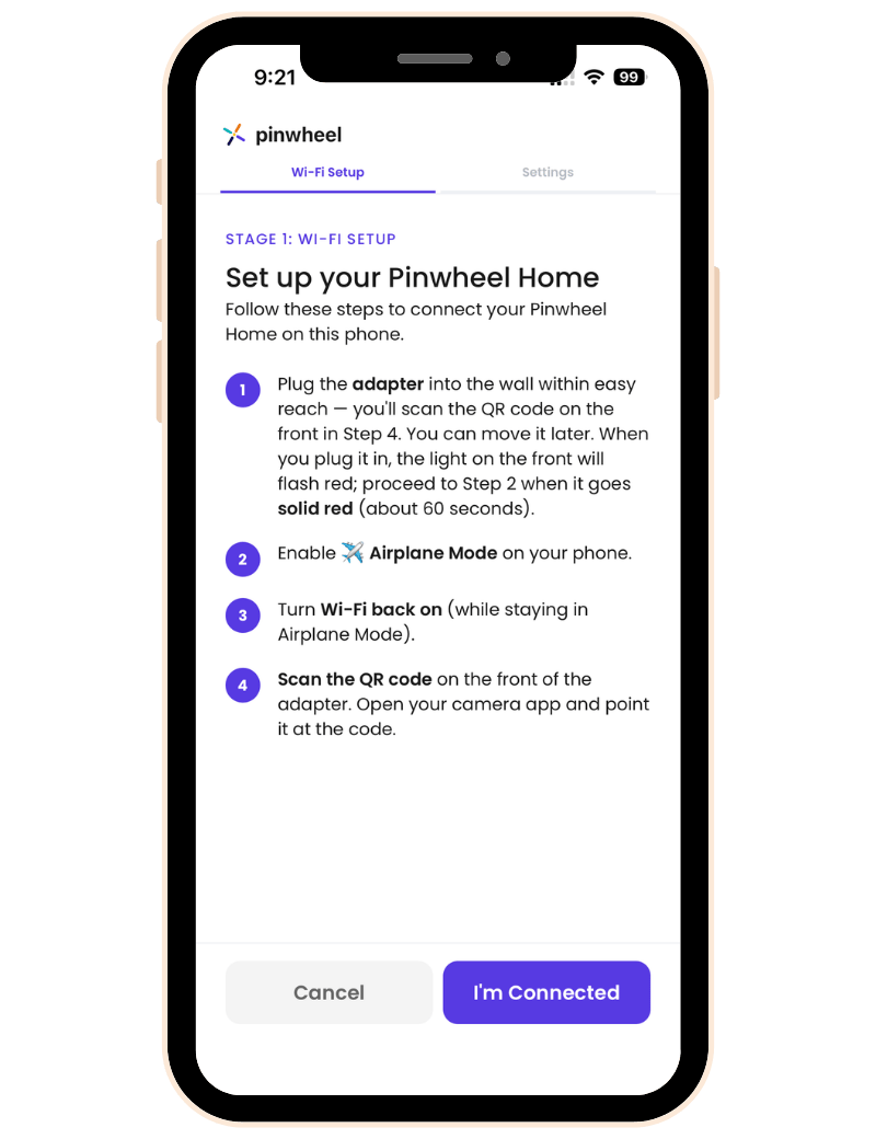 Pinwheel Home Setup Wizard CGP
