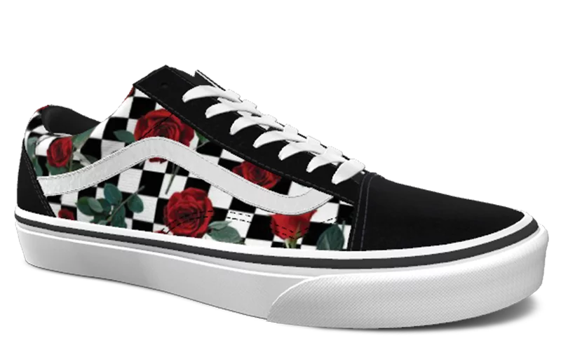 Custom vans roses